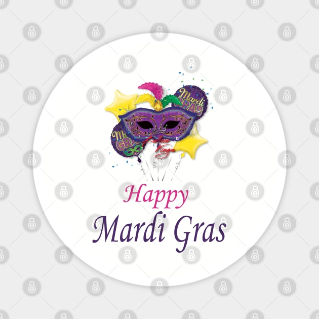 Mardi Gras Magnet by Blue Diamond Store
